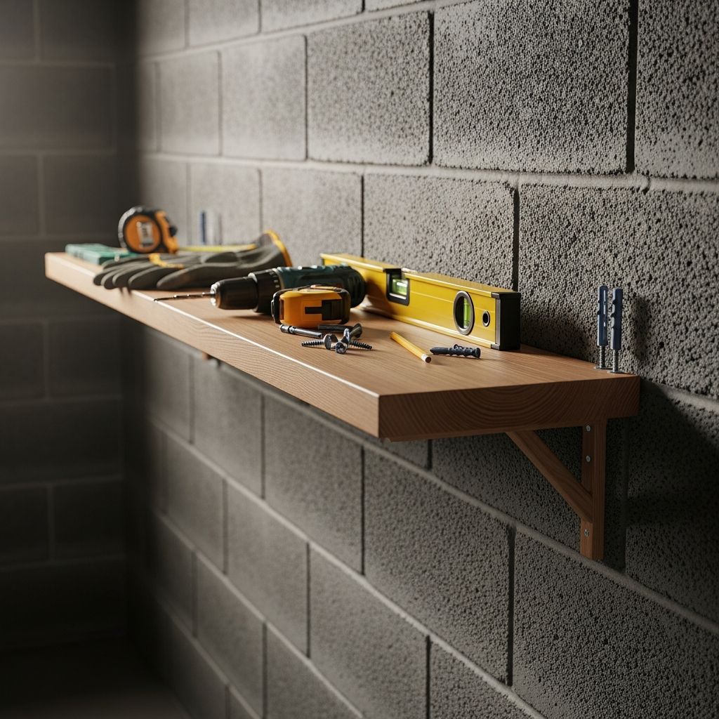 Mounting Shelves on Concrete Block Walls Master the art of securing sturdy shelves to concrete block walls for optimal storage solutions in garages and basements.