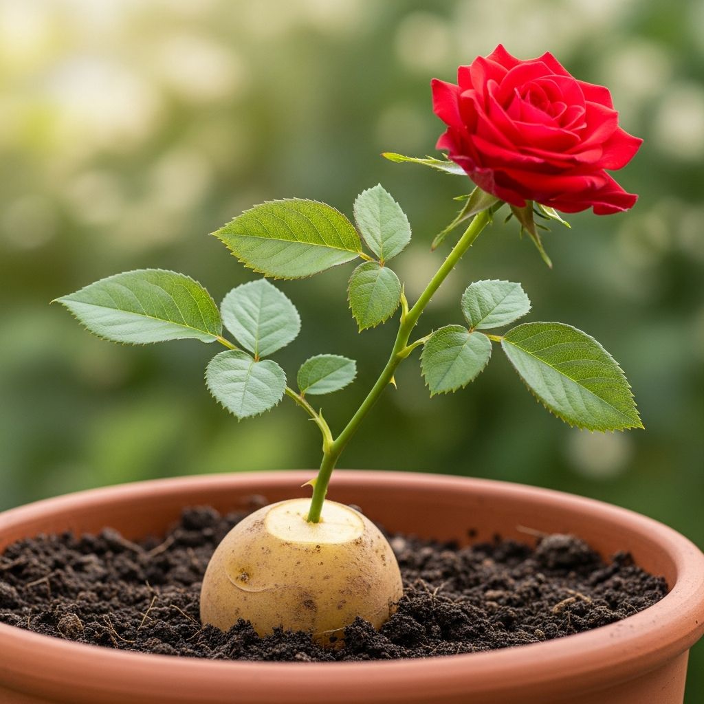Discover an easy, natural method to multiply your favorite roses using everyday potatoes for successful rooting at home.