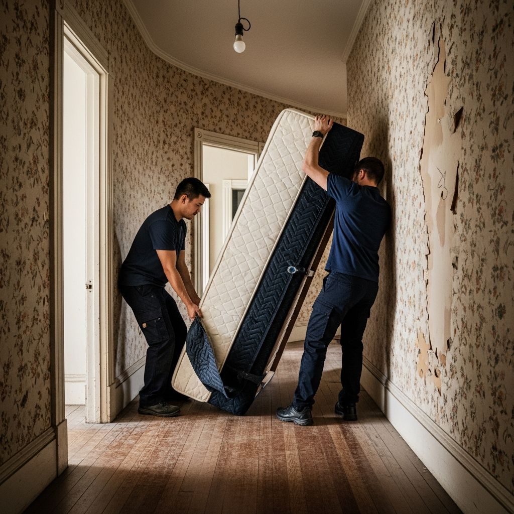 Expert techniques to maneuver or modify a queen box spring for narrow doors, stairs, and tricky home access points without damage.