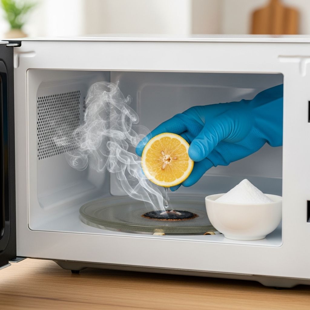 Discover effective, natural methods to banish stubborn burnt smells from your microwave and restore fresh air in your kitchen.