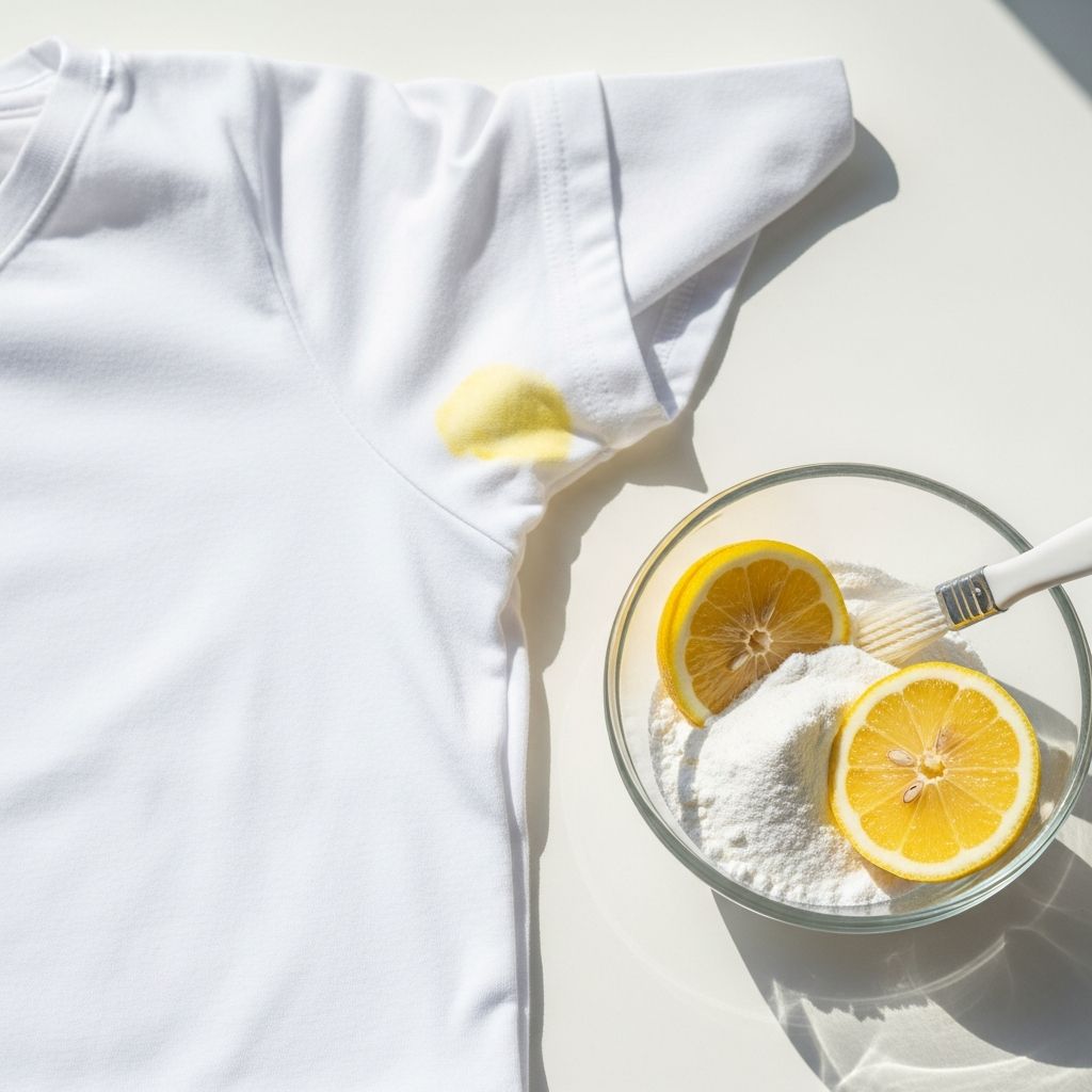 Discover proven natural methods to banish yellow stains from white garments and restore their crisp brightness effortlessly.