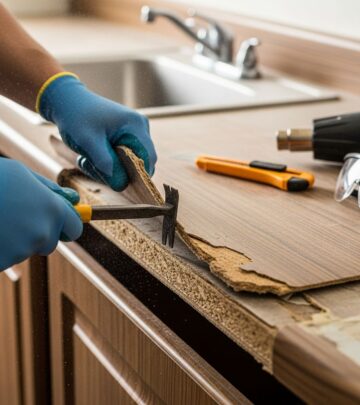 Master the step-by-step process to safely remove old laminate countertops and prepare for a stunning kitchen upgrade.
