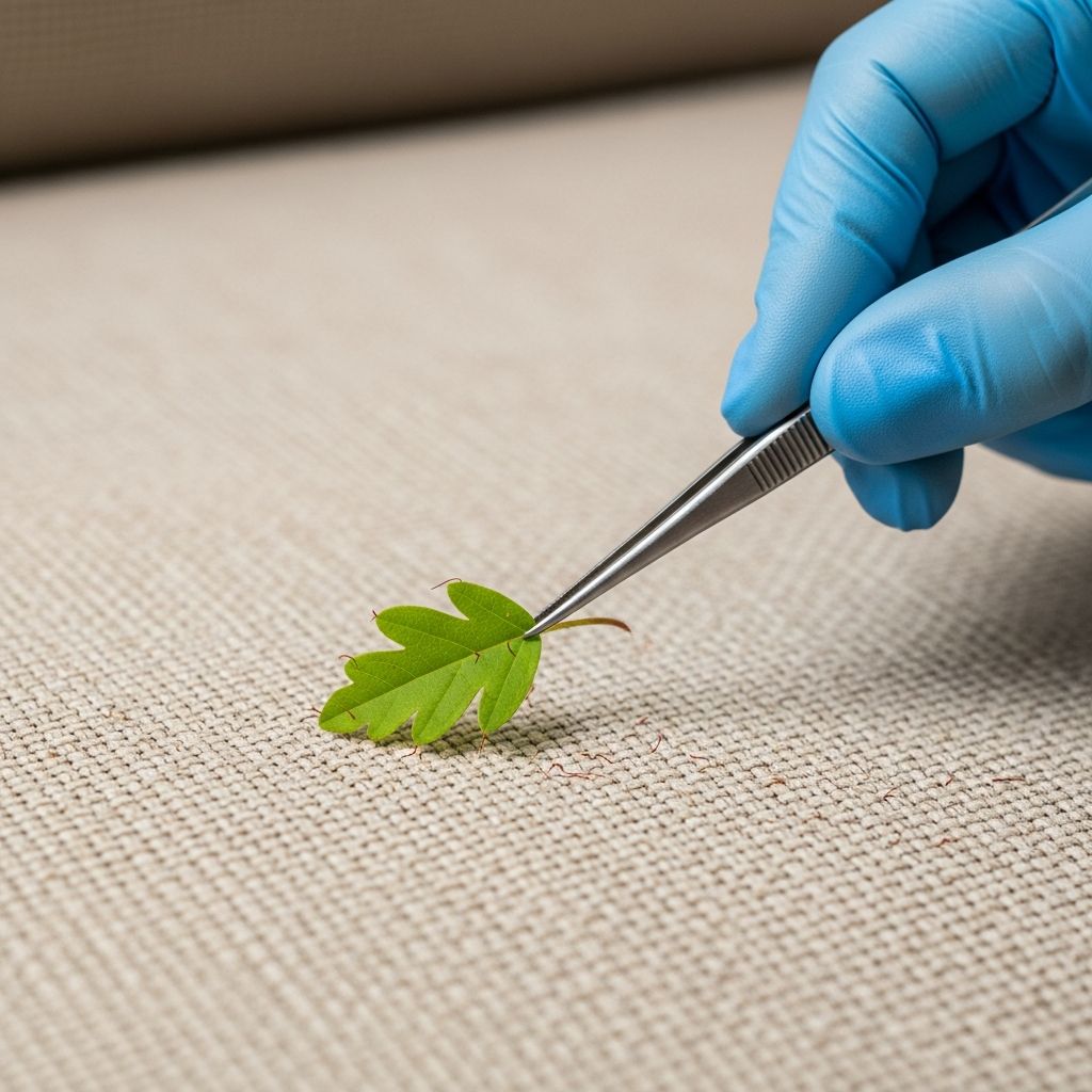 Safe methods to eliminate toxic poison oak oils from couches and fabric furniture.