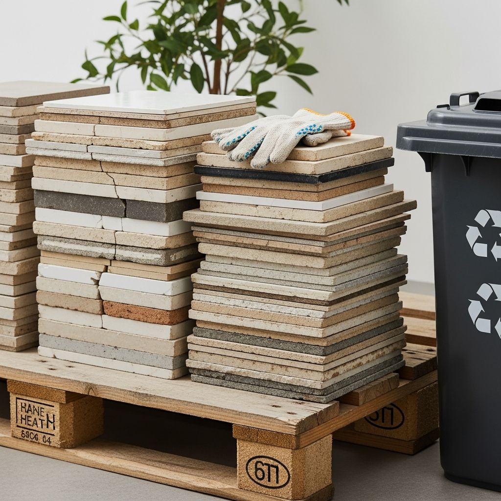 Master eco-friendly strategies for disposing bathroom tiles after renovation projects.