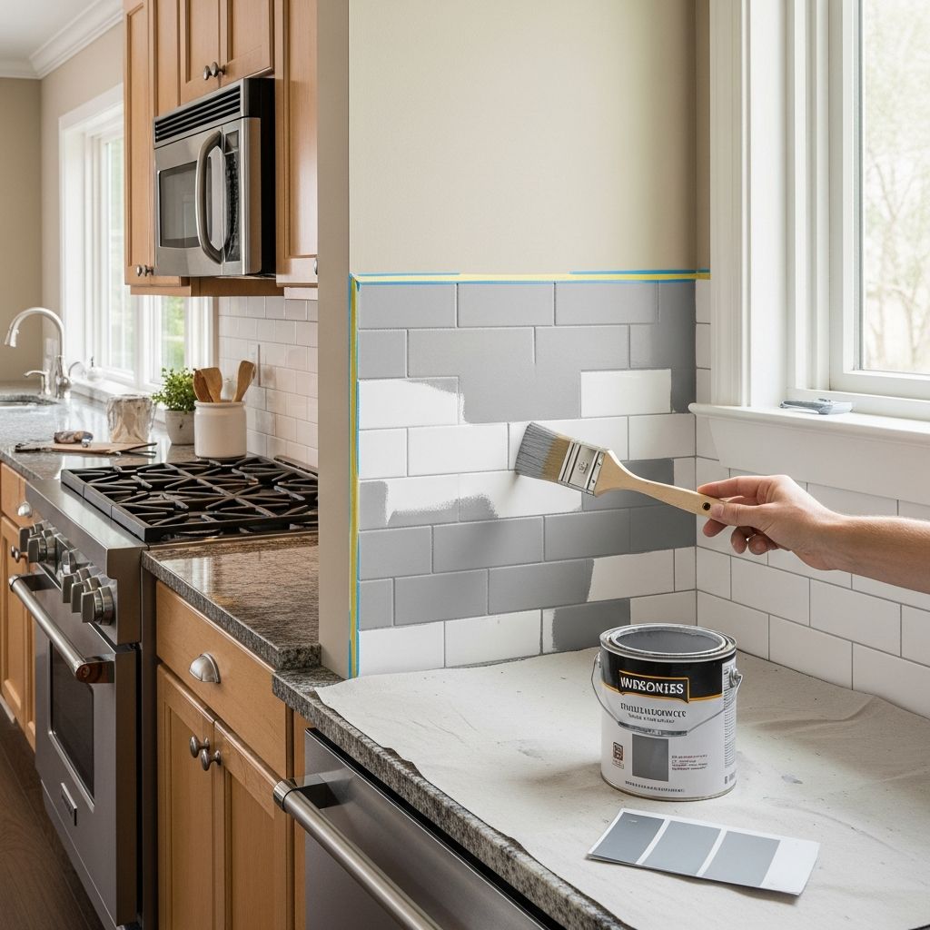 Transform outdated kitchen tile backsplashes affordably with expert painting techniques for a fresh, modern look without demolition.