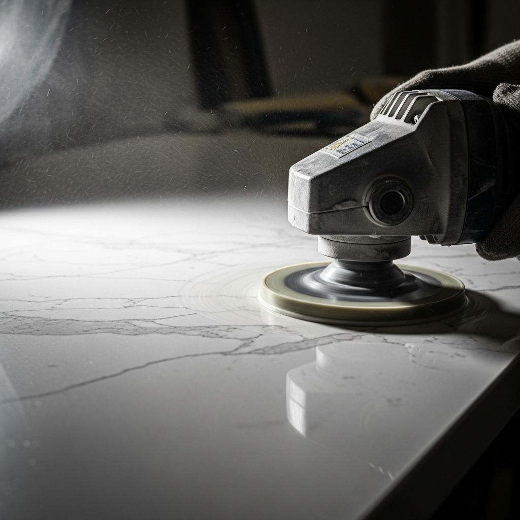 Master the art of grinding quartz surfaces for a flawless finish, from tools to techniques and lasting maintenance tips.