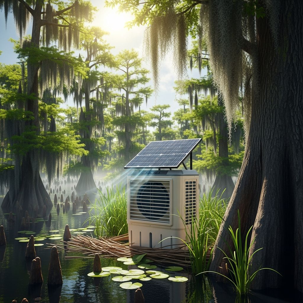 Harness the sun to power your evaporative cooler for eco-friendly, off-grid cooling in hot climates.