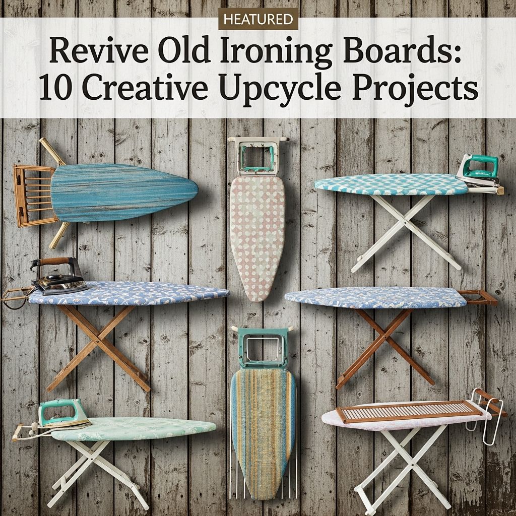 Discover innovative ways to transform discarded ironing boards into functional home decor, garden tools, and organizers for sustainable living.