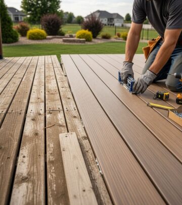 Transform your existing wood deck with durable composite materials and modern installation techniques.