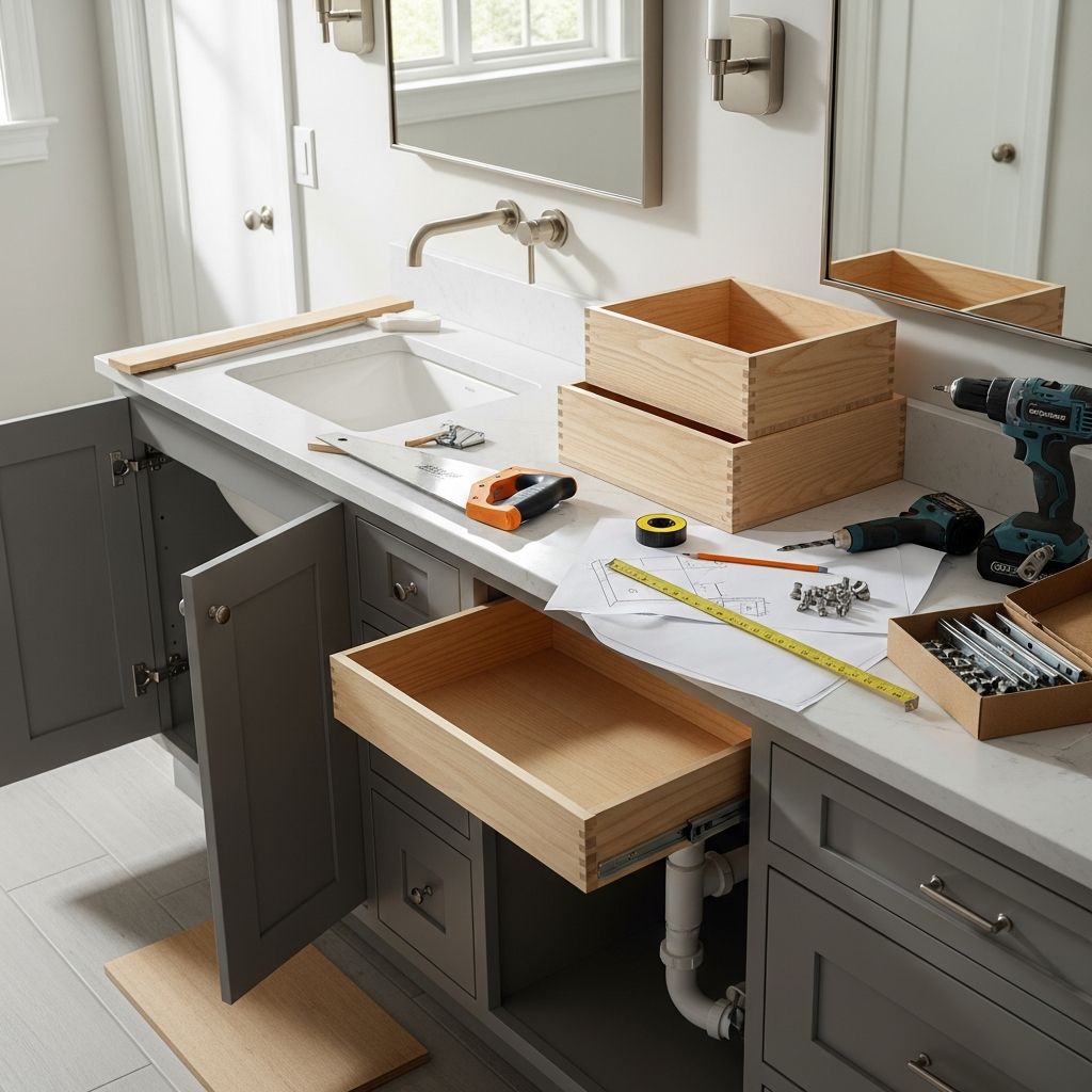 Transform your bathroom storage with expert steps to install functional drawers in any vanity, boosting organization and style effortlessly.
