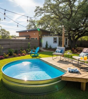 Transform a simple stock tank into a refreshing backyard oasis with this complete DIY guide for cowboy pools.