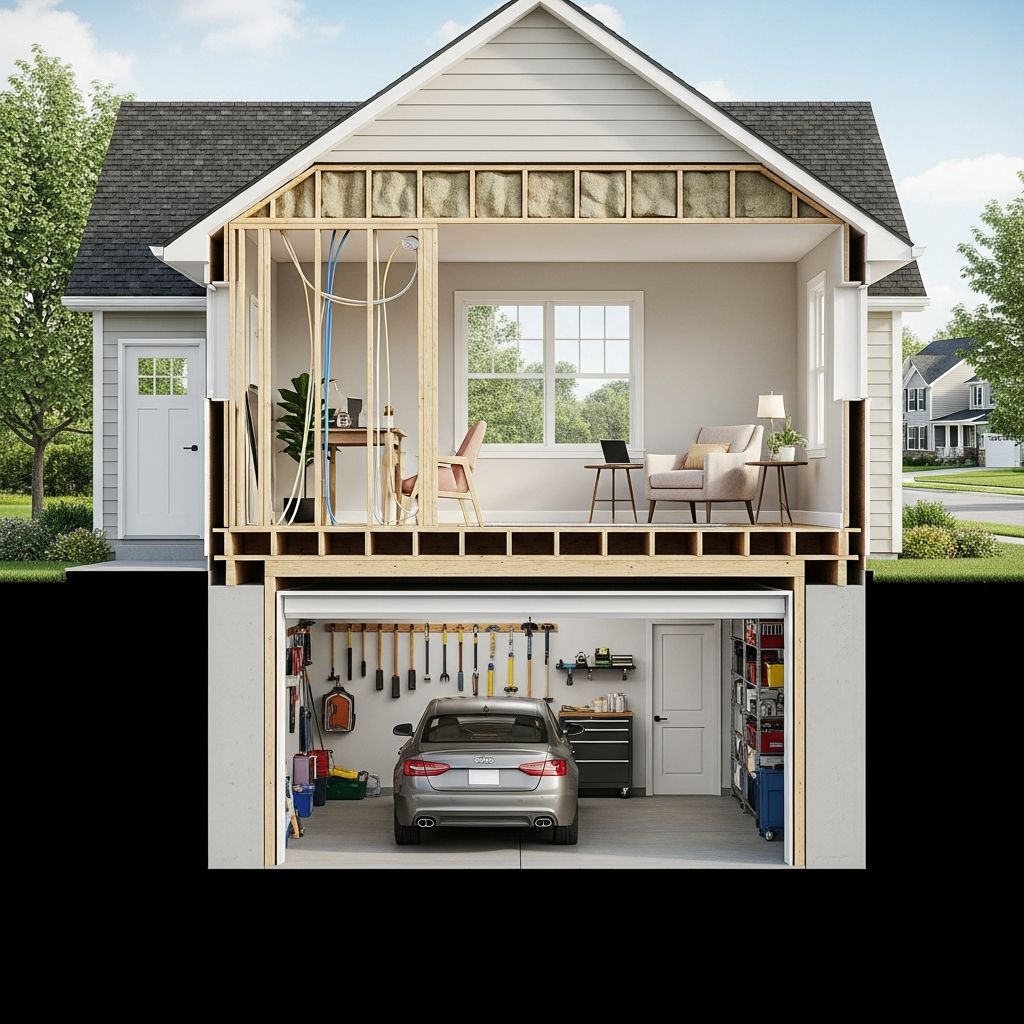 Unlock hidden potential above your garage with this comprehensive guide to creating a functional living space that boosts home value and comfort.
