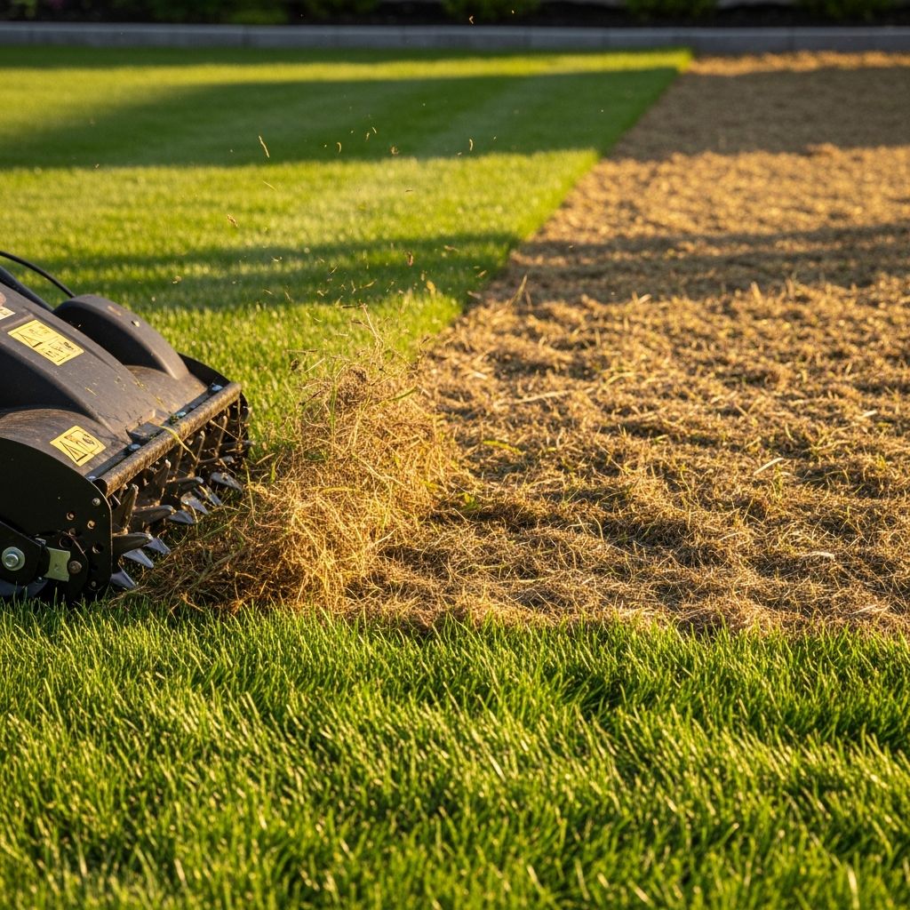 Master the art of removing thatch to restore your lawn's health and vitality.
