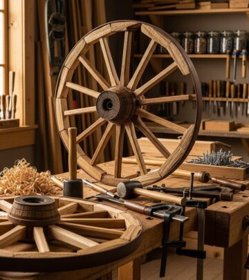 Master the art of building durable, authentic wooden wagon wheels using basic tools and lumber for DIY projects like carts and decor.