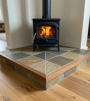 Step-by-step guide to constructing a safe, custom corner hearth pad that meets wood stove clearance requirements and enhances your home's style.