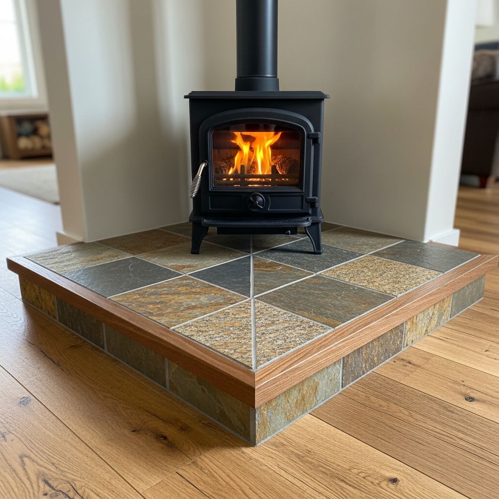 Step-by-step guide to constructing a safe, custom corner hearth pad that meets wood stove clearance requirements and enhances your home's style.