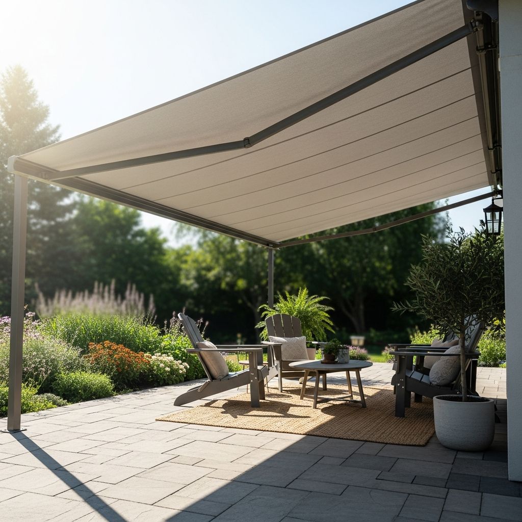 Transform your outdoor space with this comprehensive guide to constructing a durable patio awning from scratch using basic tools and materials.