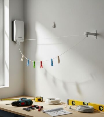 Transform your outdoor or indoor space with a space-saving retractable clothesline that installs easily and dries laundry efficiently.