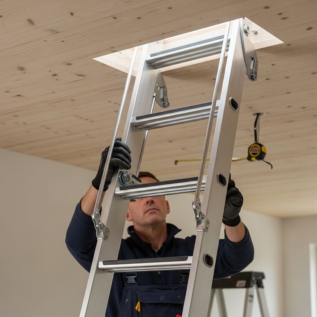 Transform your loft access with a custom-built folding ladder that saves space and boosts functionality in small homes.