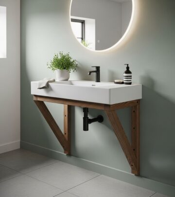 Build sturdy support legs for your wall-mounted sink with basic tools and materials.
