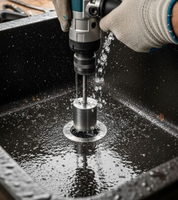 Master the art of safely drilling into cast iron sinks for fixtures like faucets and dispensers with expert techniques and tool recommendations.