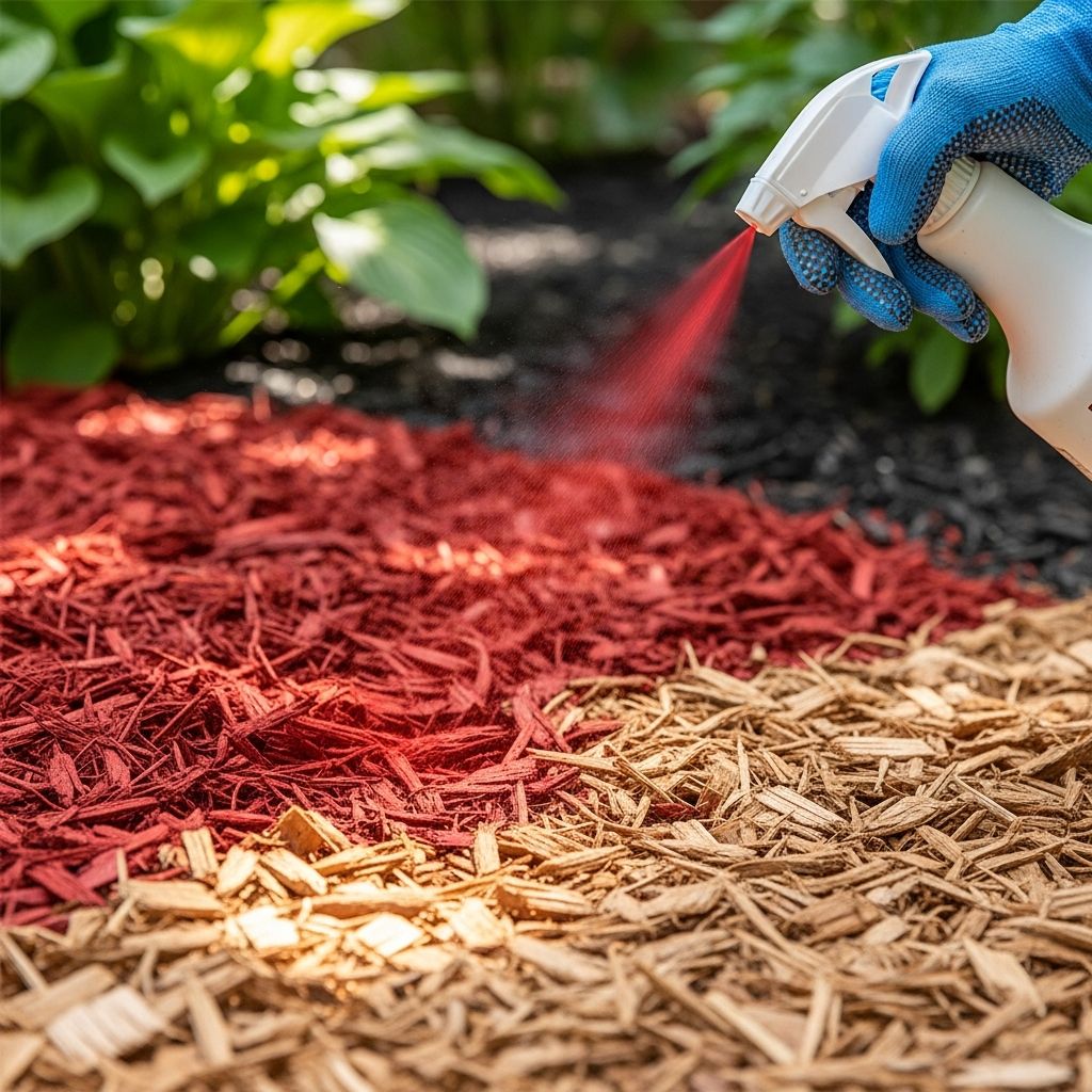 Revitalize your landscape with vibrant, long-lasting colored mulch using safe dyes and easy application techniques for stunning garden results.
