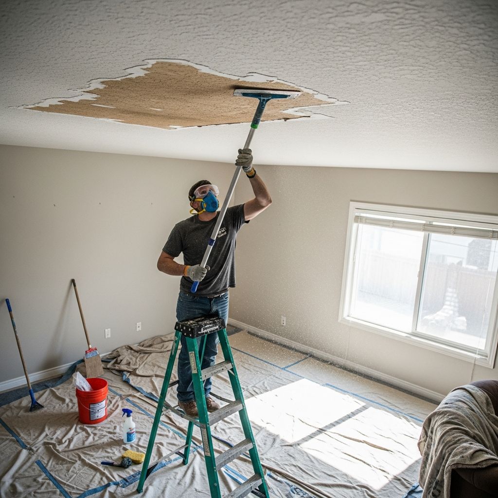 Transform dated popcorn ceilings into smooth, modern surfaces with our expert DIY techniques, safety tips, and finishing advice for flawless results.