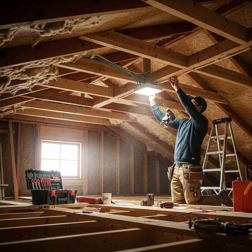 Transform your dark attic into a bright, usable space with this step-by-step guide to safe and effective lighting installation.