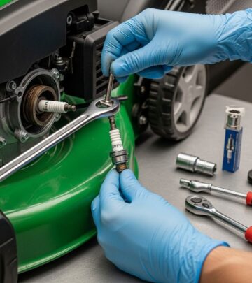 Master the essential skill of replacing your mower's spark plug safely and correctly.