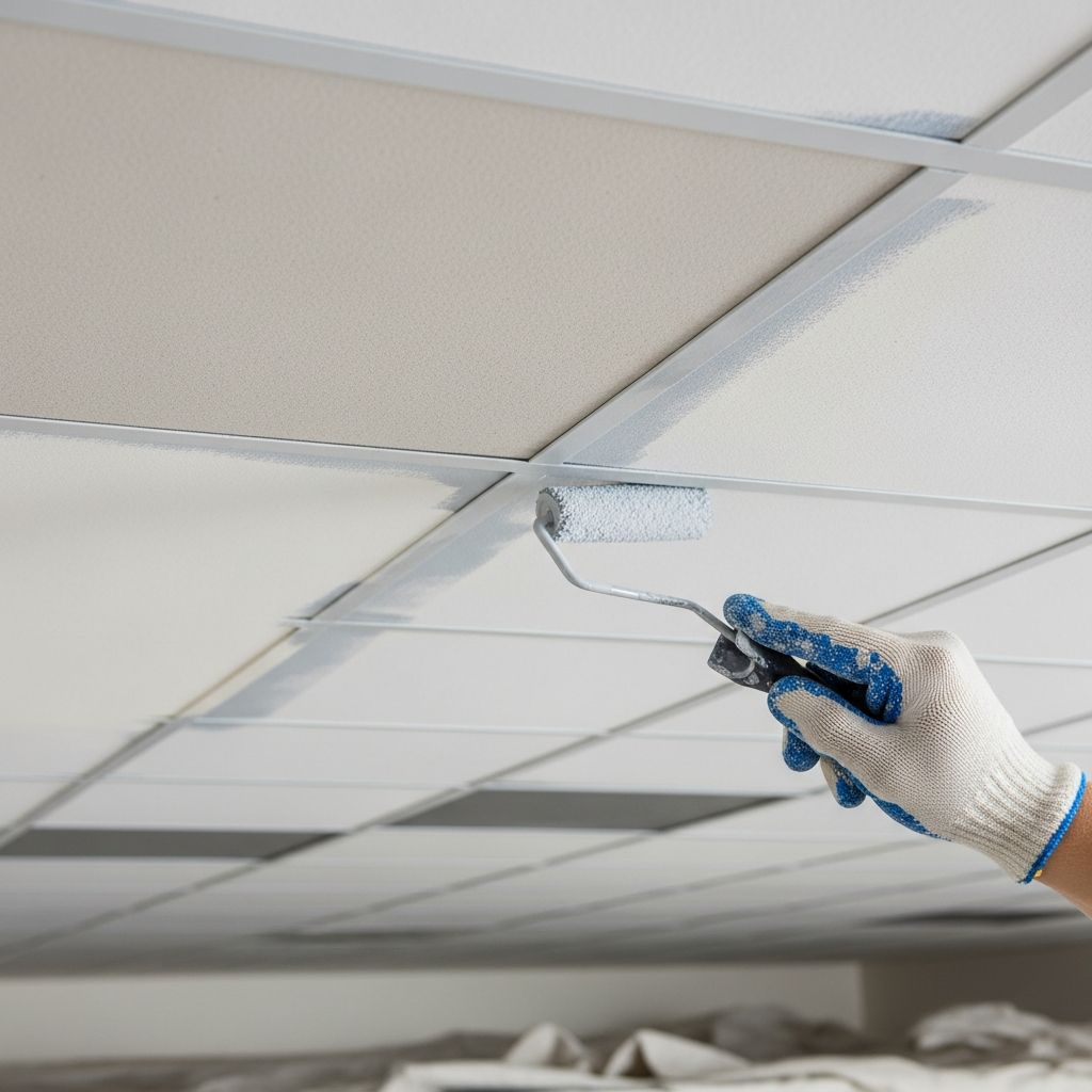 Transform your drop ceiling with expert techniques for painting grids and tiles to achieve a professional, long-lasting finish.