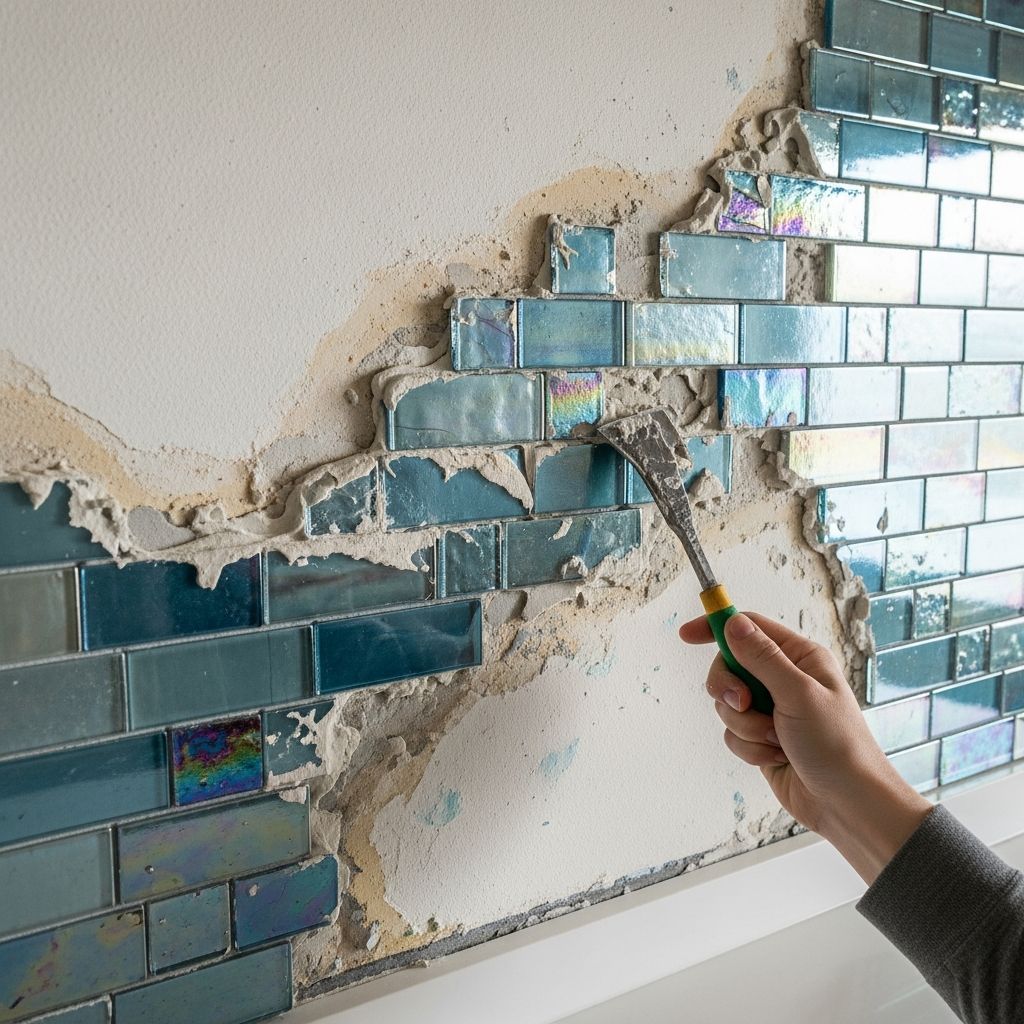 Master the step-by-step process to safely dismantle your glass tile backsplash without major wall damage or hazards.