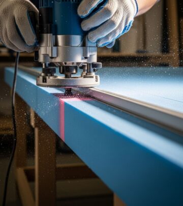 Master using a wood router to achieve clean, accurate cuts on foam board insulation for superior energy efficiency in your home projects.