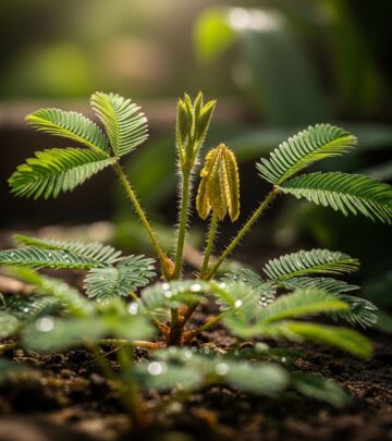 Discover the captivating Mimosa pudica, whose leaves fold on touch, blending botanical marvel with easy indoor-outdoor care tips.