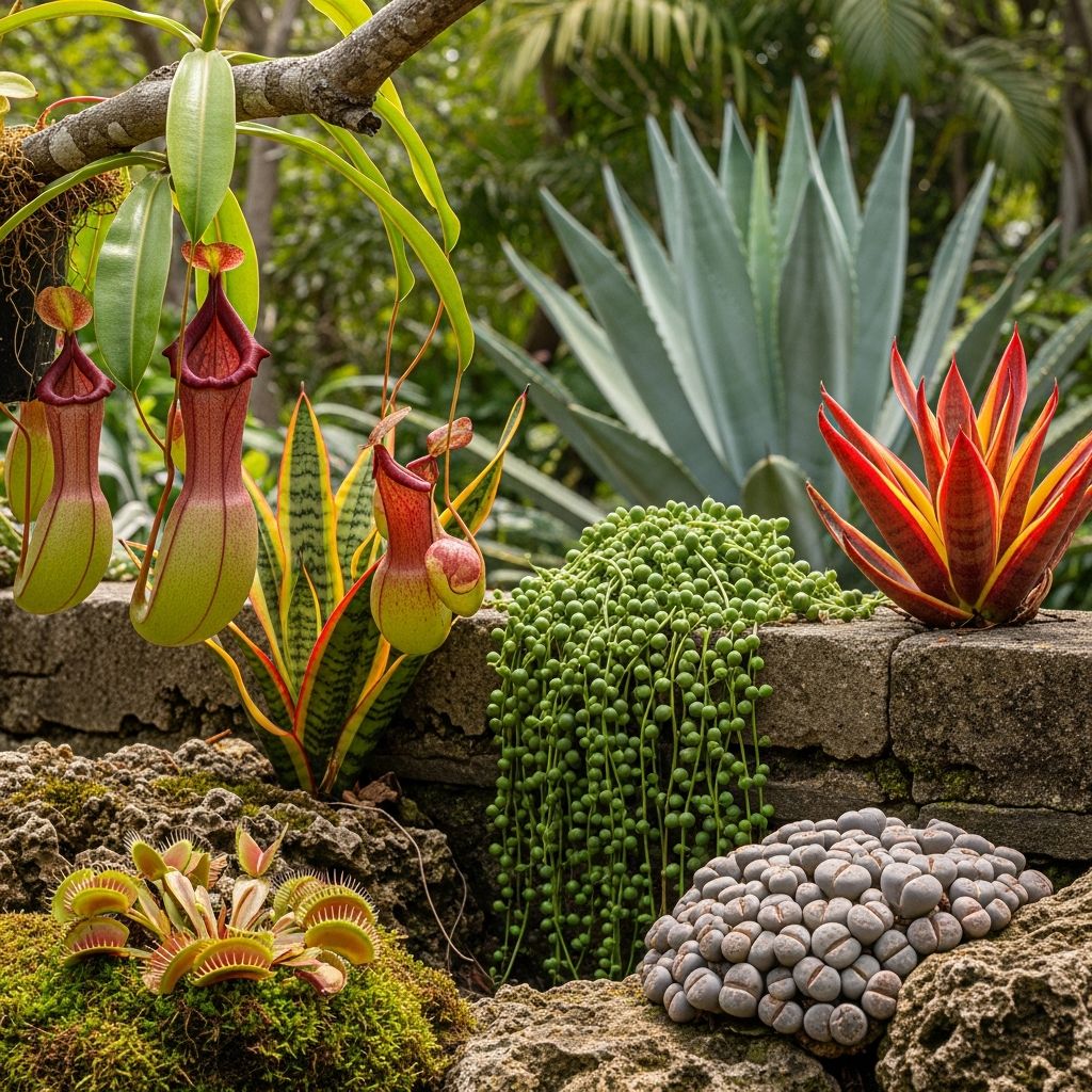 Discover striking and uncommon plants to transform your outdoor space into a captivating garden wonderland full of surprises.