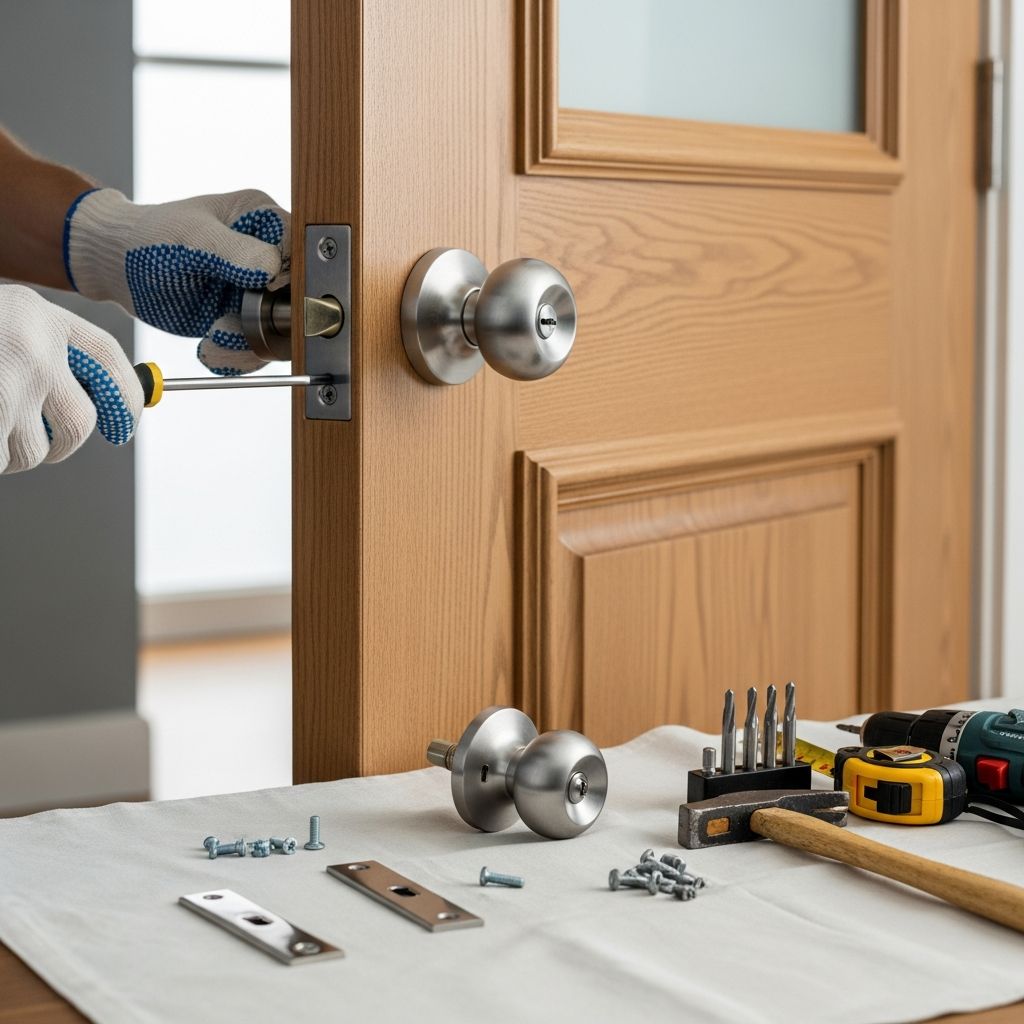 Transform your home's interior with this practical guide to swapping door hardware