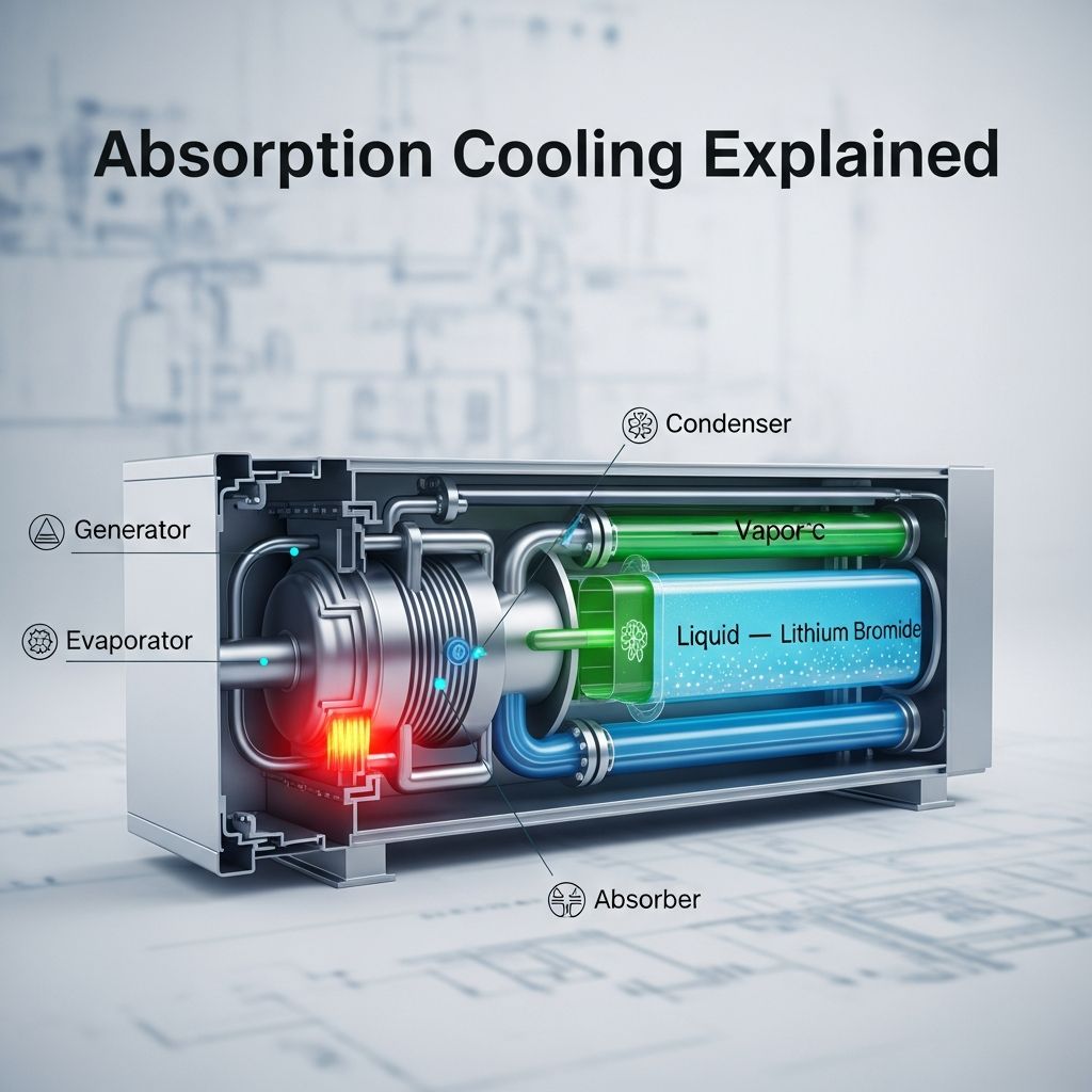 Discover how heat-driven absorption cooling systems revolutionize energy-efficient climate control for homes and industries.