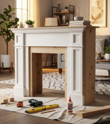 Transform any room with a cozy faux fireplace using simple materials and easy steps—no real fire required.