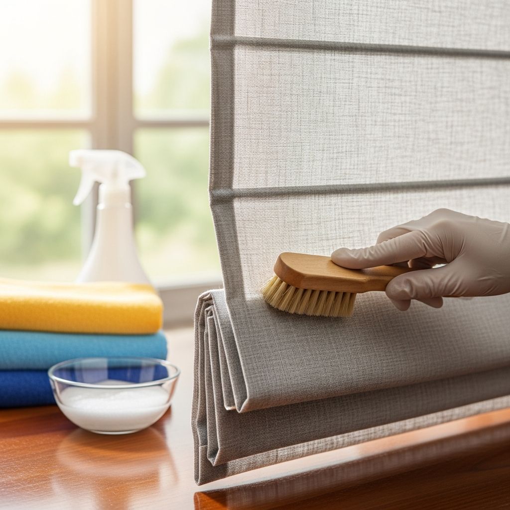 Cleaning Fabric Roman Shades Guide Master the art of maintaining fabric Roman shades with expert techniques for dust removal, stain treatment, and long-term care to keep your windows pristine.