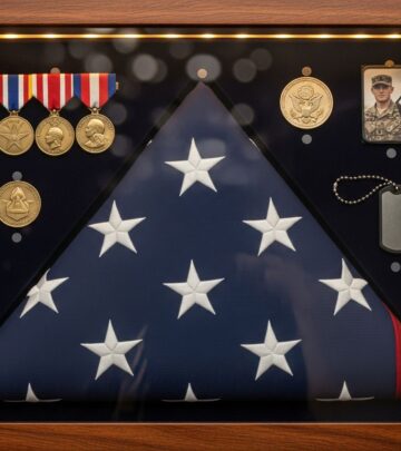 Master the art of respectfully folding and displaying an American flag in a custom shadow box for a dignified tribute.