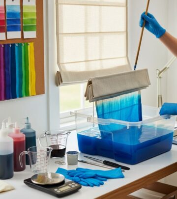 Transform outdated Roman shades with DIY dyeing techniques for a fresh, personalized window treatment that matches your decor perfectly.