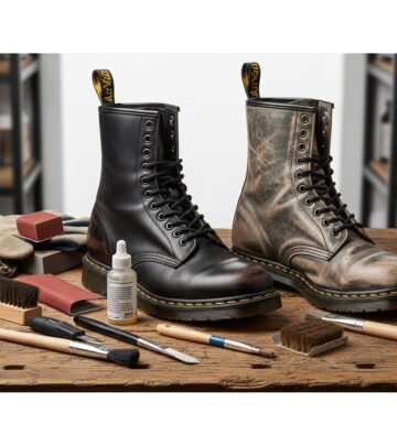 Transform new leather boots into rugged, vintage-style footwear with simple household tools and techniques for an authentic worn-in appearance.