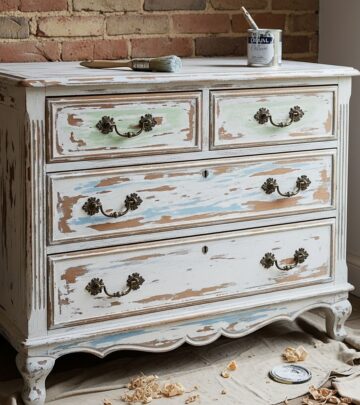Transform everyday furniture into timeless shabby chic masterpieces with our expert step-by-step painting and distressing techniques for a beautifully aged look.