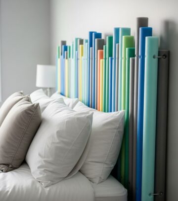Transform cheap pool noodles into a plush, custom headboard for any bedroom on a tight budget with this easy step-by-step tutorial.