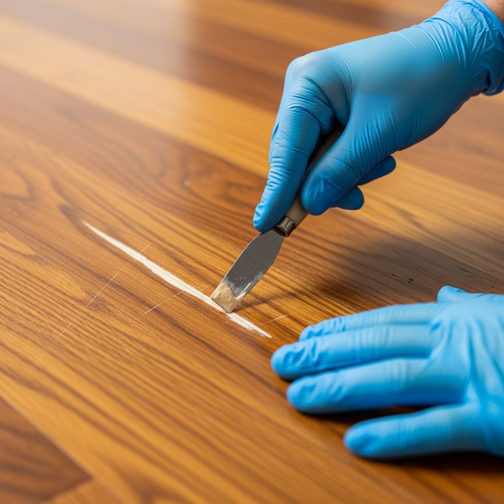 Master the art of repairing scratches on hardwood floors using wood filler for a seamless, professional finish at home.