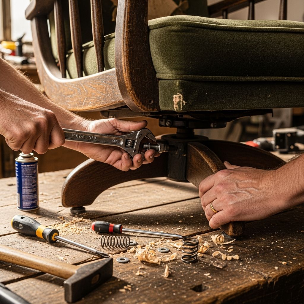 Restore comfort and functionality to your favorite swivel rocking chair with these step-by-step DIY repair techniques for mechanisms, springs, and bases.