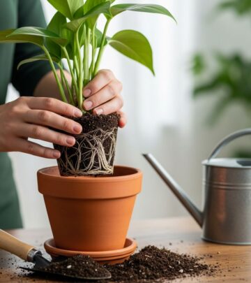 Master the art of repotting houseplants with our step-by-step guide to ensure thriving indoor greenery year-round.