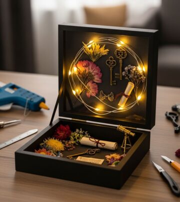 Transform ordinary shadow boxes into stunning illuminated displays with easy LED and fairy light techniques for personalized home decor.