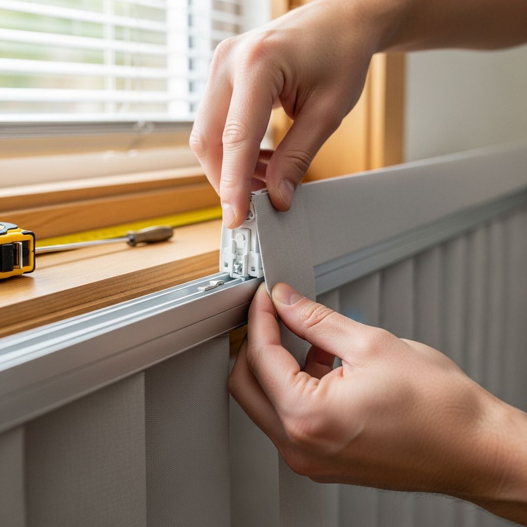 Master the step-by-step process to install fabric vertical blinds and transform your windows with style and ease in your home.