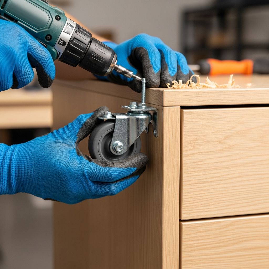 Transform static furniture into mobile pieces with our comprehensive guide to selecting, installing, and maintaining caster wheels for effortless movement.