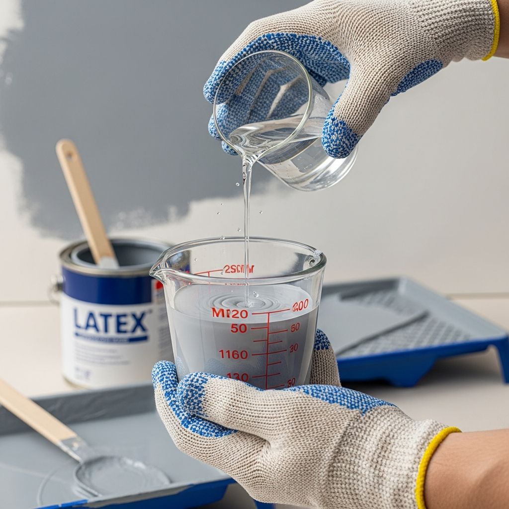 Unlock professional results by learning precise methods to adjust latex paint consistency for brushing, rolling, and spraying applications.
